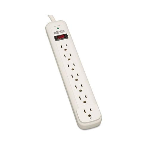 Protect It! Surge Protector, 7 Outlets, 12 Ft Cord, 1080 Joules, Light Gray