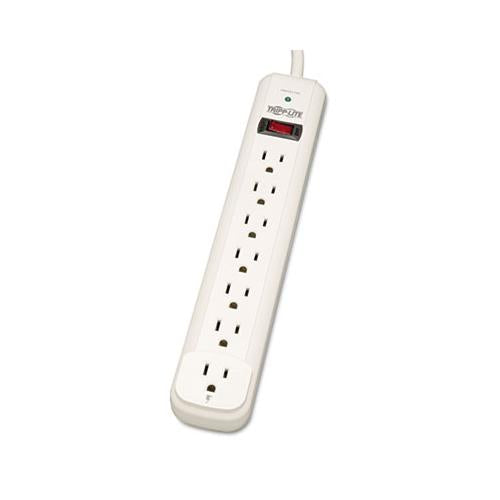 Protect It! Surge Protector, 7 Outlets, 25 Ft Cord, 1080 Joules, Light Gray