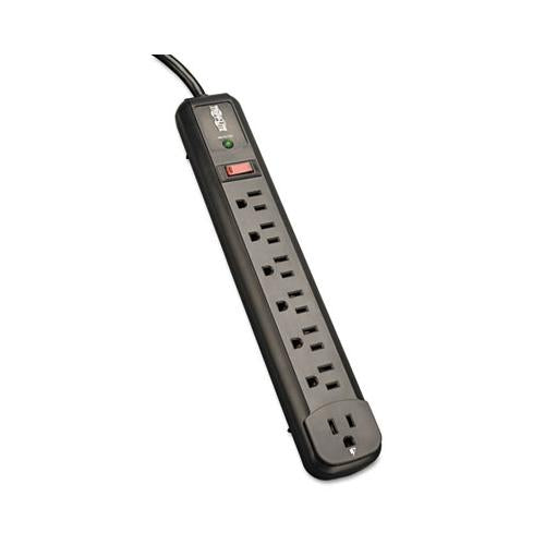 Protect It! Surge Protector, 7 Outlets, 4 Ft Cord, 1080 Joules, Black