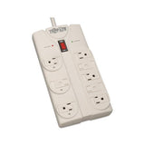 Protect It! Surge Protector, 8 Outlets, 8 Ft Cord, 1440 Joules, Light Gray