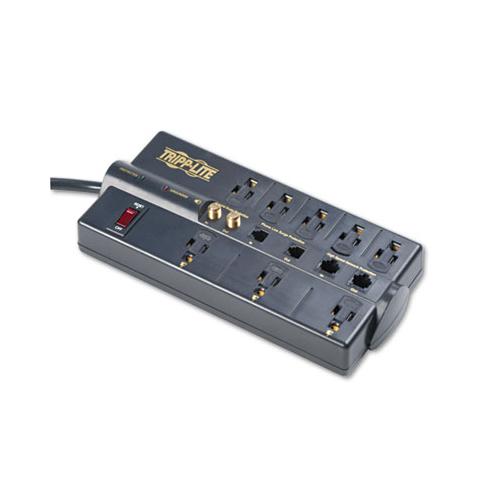 Protect It! Surge Protector, 8 Outlets, 10 Ft Cord, 3240 Joules, Rj45, Black