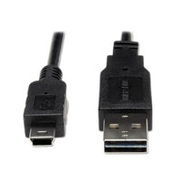 Universal Reversible Usb 2.0 Cable, Reversible A To 5-pin Mini B (m-m), 6 Ft.