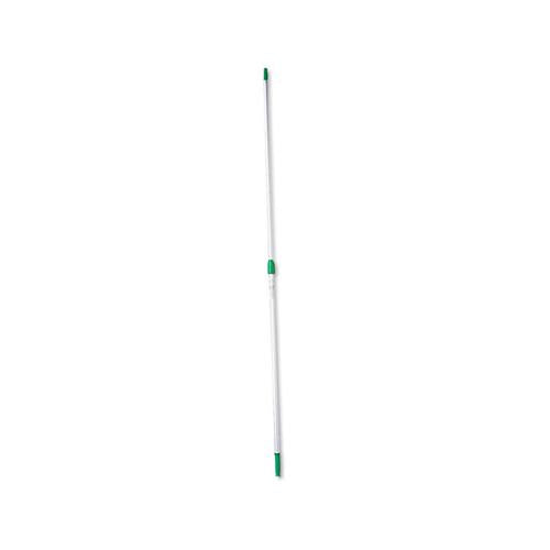 Opti-loc Aluminum Extension Pole, 8ft, Two Sections, Green-silver