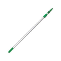 Opti-loc Aluminum Extension Pole, 13ft, Two Sections, Green-silver