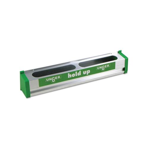Hold Up Aluminum Tool Rack, 18w X 3.5d X 3.5h, Aluminum-green