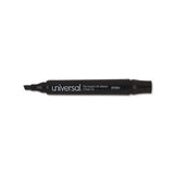 Chisel Tip Permanent Marker, Broad, Black, Dozen