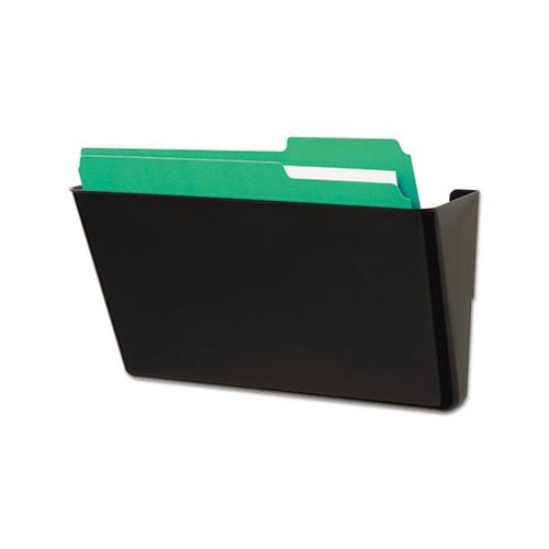 Wall File, Add-on Pocket, Plastic, Black