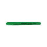 Pocket Highlighters, Chisel Tip, Fluorescent Green, Dozen