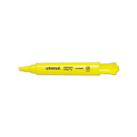 Desk Highlighters, Chisel Tip, Fluorescent Yellow, 36-pack