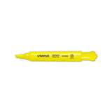 Desk Highlighters, Chisel Tip, Fluorescent Yellow, 36-pack