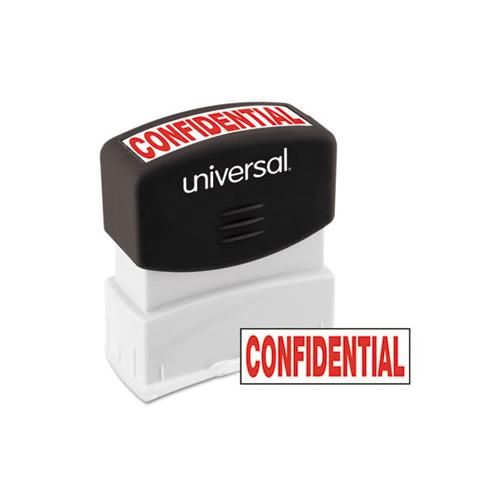 Message Stamp, Confidential, Pre-inked One-color, Red