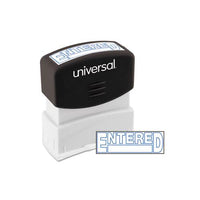 Message Stamp, Entered, Pre-inked One-color, Blue