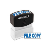Message Stamp, File Copy, Pre-inked One-color, Blue