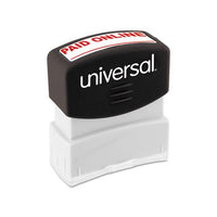 Message Stamp, Paid Online, Pre-inked One-color, Red