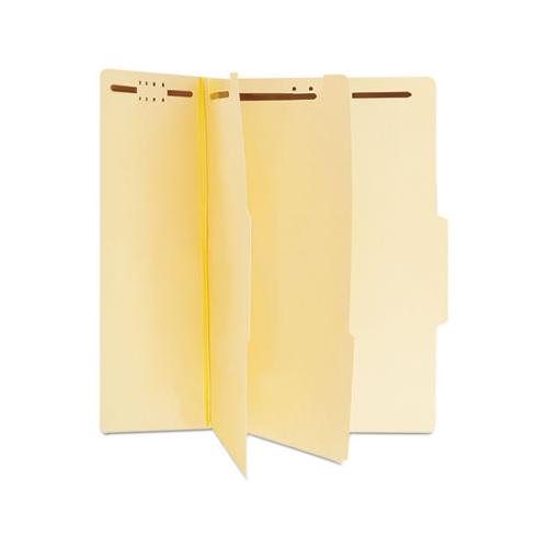 Six-section Classification Folders, 2 Dividers, Letter Size, Manila, 15-box