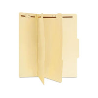 Six-section Classification Folders, 2 Dividers, Legal Size, Manila, 15-box
