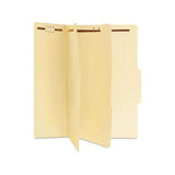 Six-section Classification Folders, 2 Dividers, Legal Size, Manila, 15-box