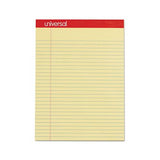 Perforated Writing Pads, Wide-legal Rule, 8.5 X 11.75, Canary, 50 Sheets, Dozen