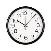 Indoor-outdoor Round Wall Clock, 13.5" Overall Diameter, Black Case, 1 Aa (sold Separately)