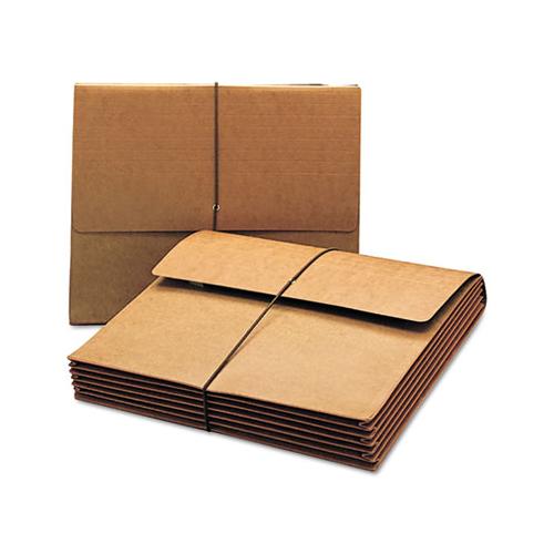 Extra Wide Expanding Wallets, 5.25" Expansion, 1 Section, Letter Size, Redrope