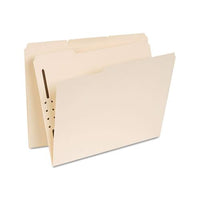 Reinforced Top Tab Folders With One Fastener, 1-3-cut Tabs, Letter Size, Manila, 50-box