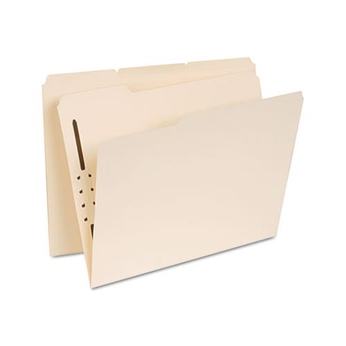 Reinforced Top Tab Folders With One Fastener, 1-3-cut Tabs, Letter Size, Manila, 50-box