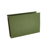 Box Bottom Hanging File Folders, Legal Size, 1-5-cut Tab, Standard Green, 25-box