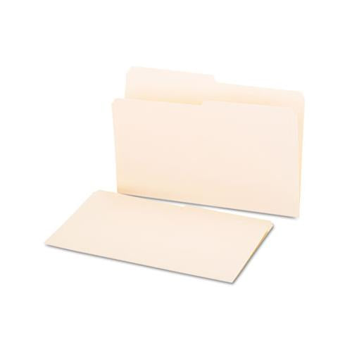 Top Tab Manila File Folders, 1-2-cut Tabs, Assorted Positions, Legal Size, 11 Pt. Manila, 100-box