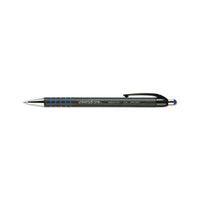 Retractable Ballpoint Pen, Fine 0.7mm, Blue Ink-barrel, Dozen