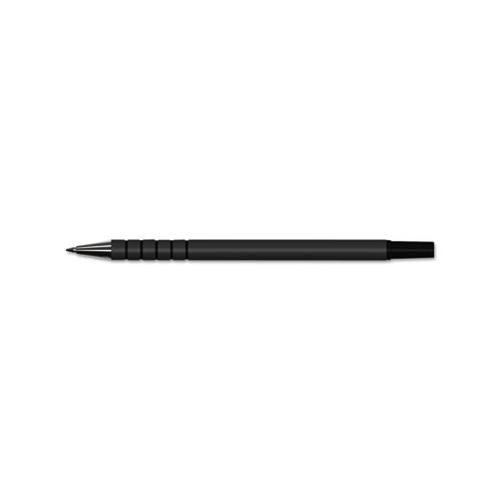 Replacement Stick Ballpoint Counter Pen, Medium 1mm, Black Ink-barrel, 6-pack