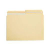Double-ply Top Tab Manila File Folders, 1-2-cut Tabs, Letter Size, 100-box