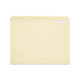 Double-ply Top Tab Manila File Folders, 1-5-cut Tabs, Letter Size, 100-box