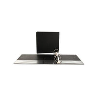 Deluxe Non-view D-ring Binder With Label Holder, 3 Rings, 4" Capacity, 11 X 8.5, Black
