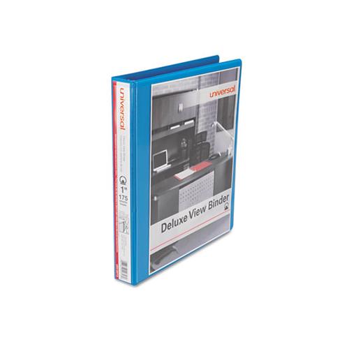 Deluxe Round Ring View Binder, 3 Rings, 1" Capacity, 11 X 8.5, Light Blue