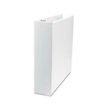 Slant-ring View Binder, 3 Rings, 2" Capacity, 11 X 8.5, White, 4-pack