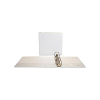 Slant-ring View Binder, 3 Rings, 3" Capacity, 11 X 8.5, White