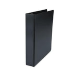 Deluxe Non-view D-ring Binder With Label Holder, 3 Rings, 1.5" Capacity, 11 X 8.5, Black