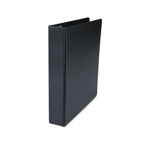 Deluxe Non-view D-ring Binder With Label Holder, 3 Rings, 1.5" Capacity, 11 X 8.5, Black