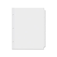 Self-tab Index Dividers, 5-tab, 11 X 8.5, White, 36 Sets