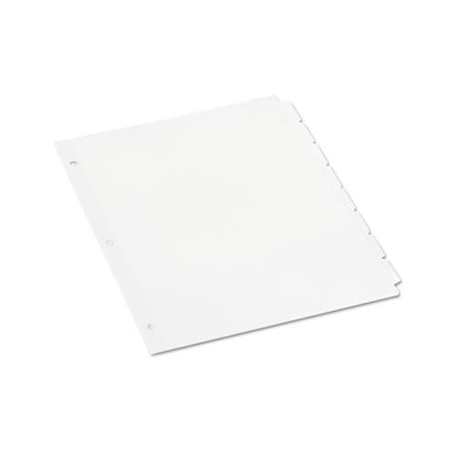 Self-tab Index Dividers, 8-tab, 11 X 8.5, White, 24 Sets