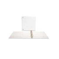 Economy Round Ring View Binder, 3 Rings, 1.5" Capacity, 11 X 8.5, White