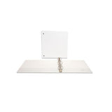 Economy Round Ring View Binder, 3 Rings, 1.5" Capacity, 11 X 8.5, White