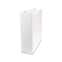 Economy Round Ring View Binder, 3 Rings, 3" Capacity, 11 X 8.5, White