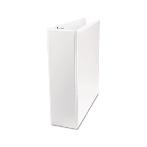 Economy Round Ring View Binder, 3 Rings, 3" Capacity, 11 X 8.5, White