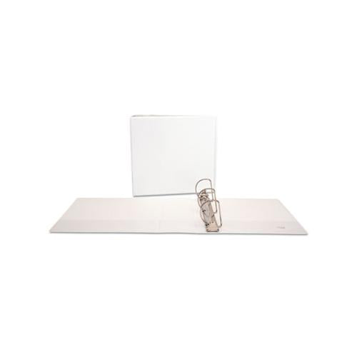 Slant-ring View Binder, 3 Rings, 4" Capacity, 11 X 8.5, White