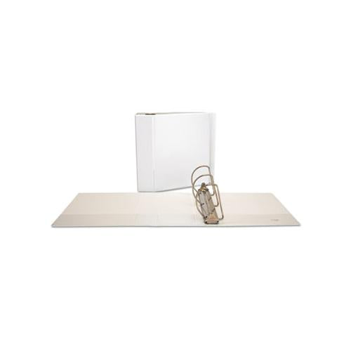 Slant-ring View Binder, 3 Rings, 5" Capacity, 11 X 8.5, White