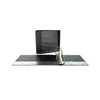 Slant-ring View Binder, 3 Rings, 5" Capacity, 11 X 8.5, Black