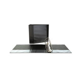 Slant-ring View Binder, 3 Rings, 5" Capacity, 11 X 8.5, Black