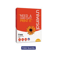 Copy Paper, 92 Bright, 20lb, 8.5 X 11, White, 500 Sheets-ream, 10 Reams-carton, 40 Cartons-pallet