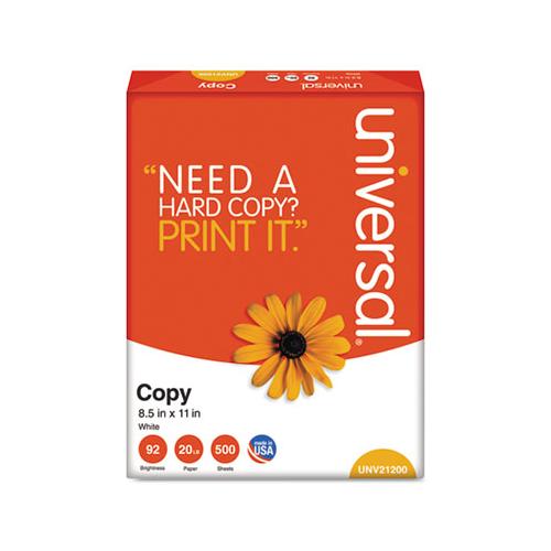 Copy Paper, 92 Bright, 20lb, 8.5 X 11, White, 500 Sheets-ream, 10 Reams-carton